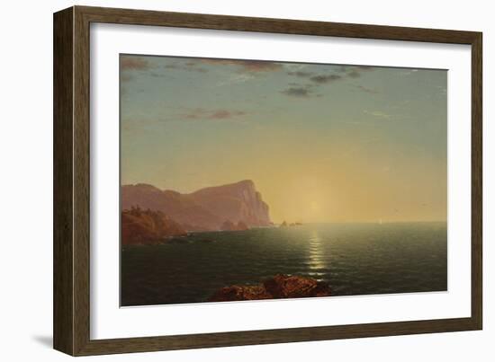New England Sunrise, C.1863 (Oil on Canvas)-John Frederick Kensett-Framed Giclee Print