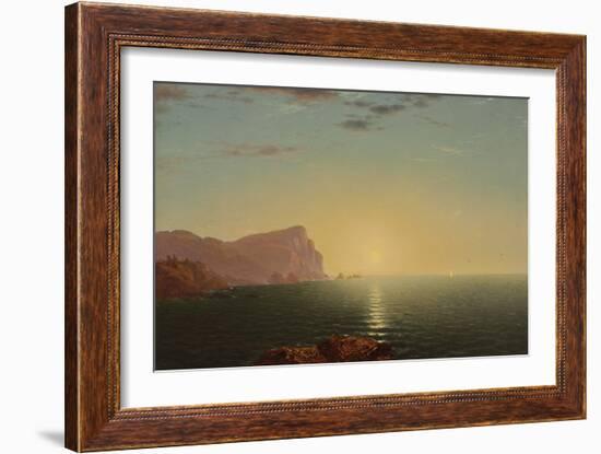 New England Sunrise, C.1863 (Oil on Canvas)-John Frederick Kensett-Framed Giclee Print