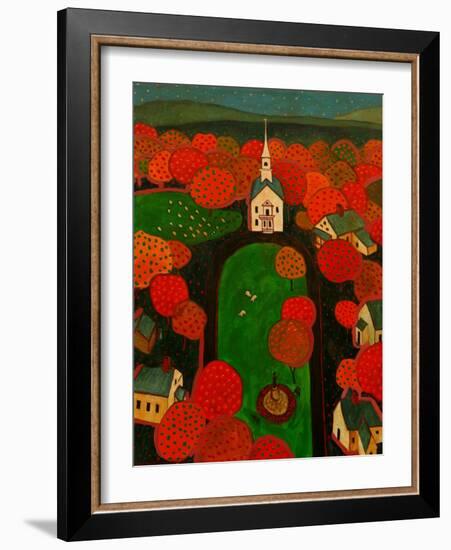 New England Village-John Newcomb-Framed Giclee Print