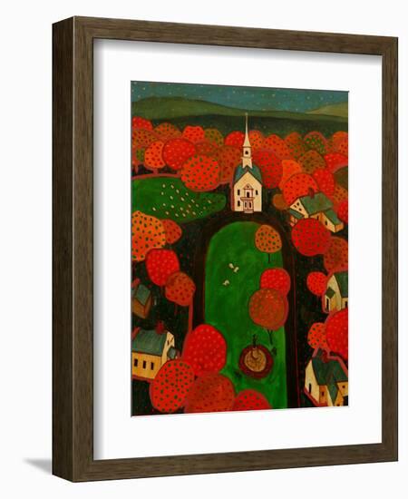 New England Village-John Newcomb-Framed Giclee Print