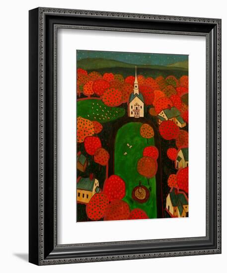 New England Village-John Newcomb-Framed Giclee Print