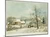 New England Winter Scene, 1861, Currier and Ives, Publishers-Mary Cassatt-Mounted Giclee Print