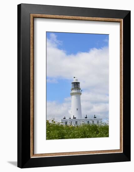 New Flamborough Lighthouse, Flamborough Head, Yorkshire, England, United Kingdom, Europe-Jane Sweeney-Framed Photographic Print