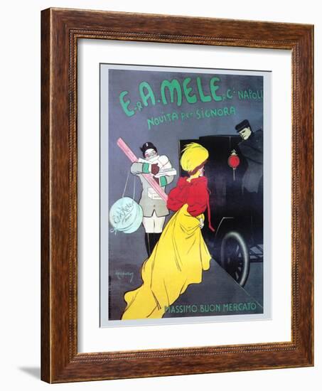 New for the Signora from Mele-Leonetto Cappiello-Framed Art Print