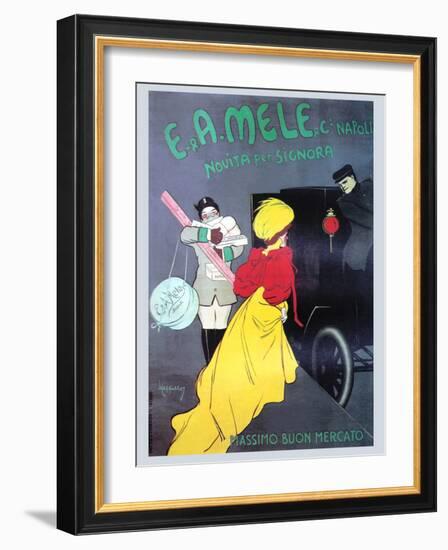 New for the Signora from Mele-Leonetto Cappiello-Framed Art Print