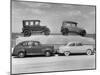 New Ford Cars Arranged to Make Advertising Pictures-William Sumits-Mounted Photographic Print