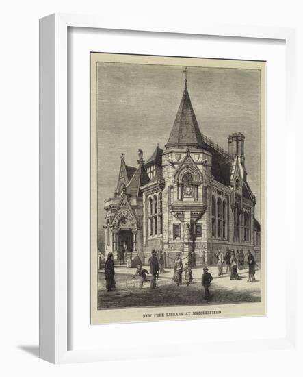 New Free Library at Macclesfield-null-Framed Giclee Print