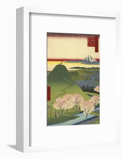 New Fuji, Meguro (Meguro Shin-Fuji), 1857-Ando Hiroshige-Framed Art Print