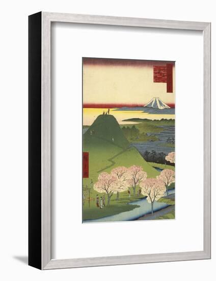 New Fuji, Meguro (Meguro Shin-Fuji), 1857-Ando Hiroshige-Framed Art Print