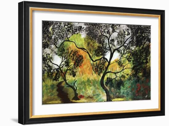 New Garden Path-Abe Abe-Framed Giclee Print