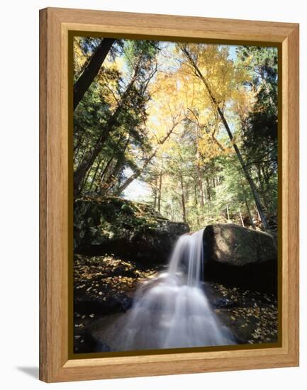 New Hampshire, a Waterfall in the White Mountains-Christopher Talbot Frank-Framed Premier Image Canvas