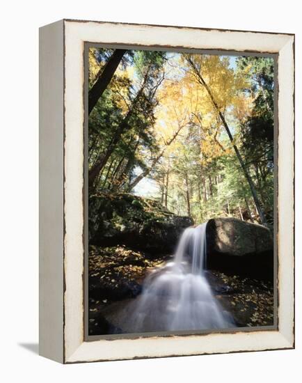 New Hampshire, a Waterfall in the White Mountains-Christopher Talbot Frank-Framed Premier Image Canvas