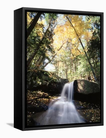 New Hampshire, a Waterfall in the White Mountains-Christopher Talbot Frank-Framed Premier Image Canvas