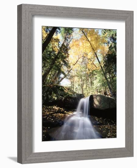 New Hampshire, a Waterfall in the White Mountains-Christopher Talbot Frank-Framed Photographic Print