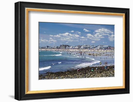 New Hampshire, Hampton Beach, Beach in Summer-Walter Bibikow-Framed Photographic Print