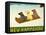 New Hampshire Sled Dogs-Stephen Huneck-Framed Premier Image Canvas