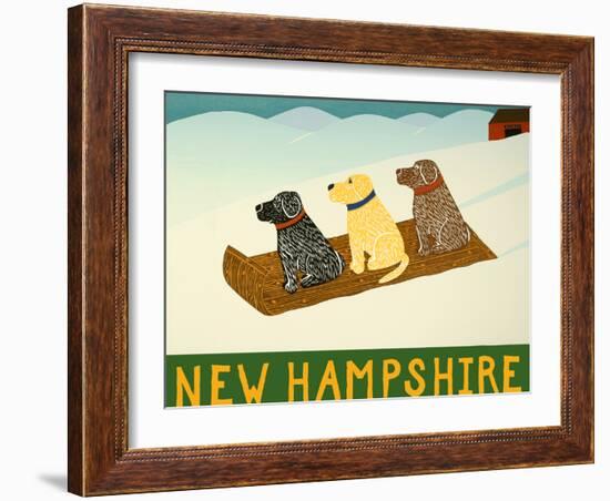 New Hampshire Sled Dogs-Stephen Huneck-Framed Giclee Print