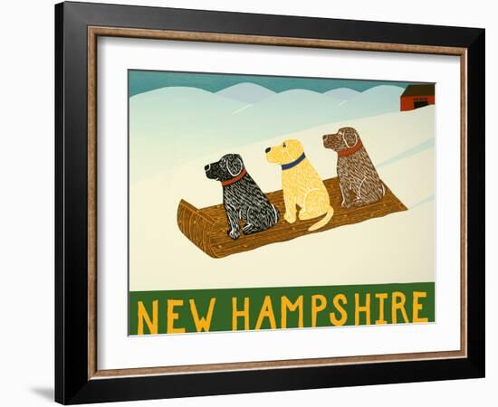 New Hampshire Sled Dogs-Stephen Huneck-Framed Giclee Print