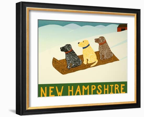 New Hampshire Sled Dogs-Stephen Huneck-Framed Giclee Print