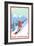 New Hampshire - Snowboarder Scene-Lantern Press-Framed Art Print