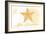 New Hampshire - Starfish - Yellow - Coastal Icon-Lantern Press-Framed Art Print