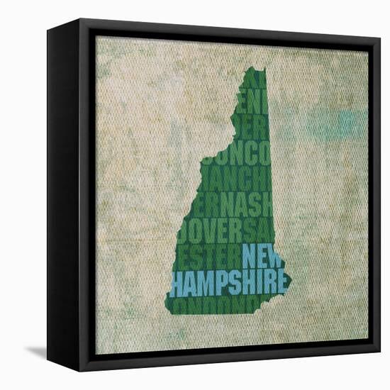 New Hampshire State Words-David Bowman-Framed Premier Image Canvas