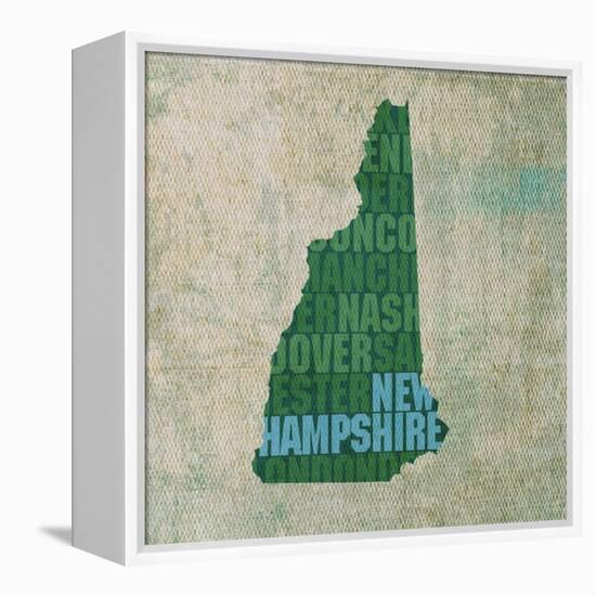 New Hampshire State Words-David Bowman-Framed Premier Image Canvas