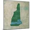 New Hampshire State Words-David Bowman-Mounted Giclee Print