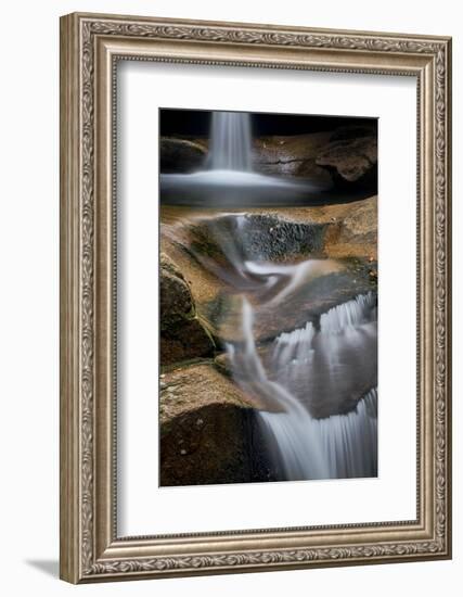 New Hampshire, White Mountains National Forest. Detail of Sabbaday Falls-Judith Zimmerman-Framed Photographic Print