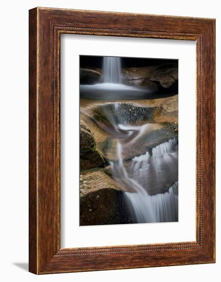 New Hampshire, White Mountains National Forest. Detail of Sabbaday Falls-Judith Zimmerman-Framed Photographic Print