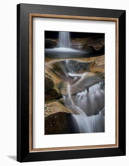 New Hampshire, White Mountains National Forest. Detail of Sabbaday Falls-Judith Zimmerman-Framed Photographic Print