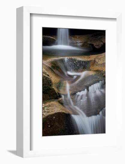 New Hampshire, White Mountains National Forest. Detail of Sabbaday Falls-Judith Zimmerman-Framed Photographic Print