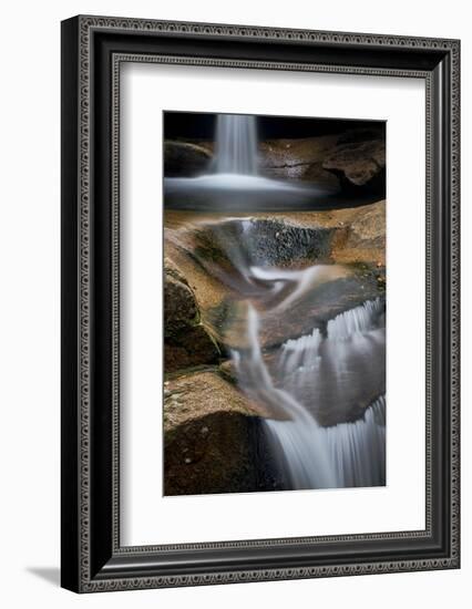 New Hampshire, White Mountains National Forest. Detail of Sabbaday Falls-Judith Zimmerman-Framed Photographic Print