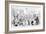 New Harmony - All Owin' - No Payin', 1845-George Cruikshank-Framed Giclee Print