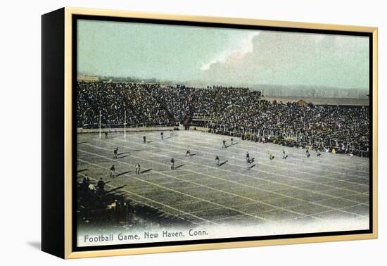 New Haven, Connecticut - Football Game at Yale Bowl-Lantern Press-Framed Stretched Canvas