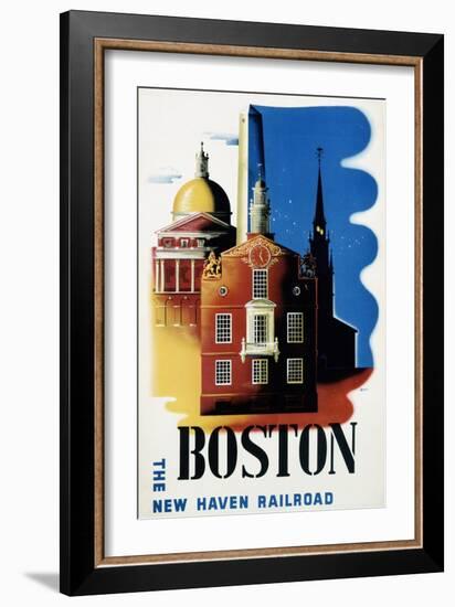 New Haven Railroad, Boston-Ben Nason-Framed Art Print