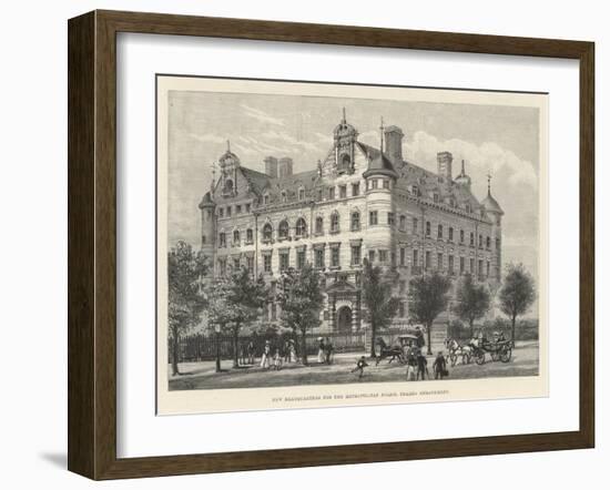 New Headquarters for the Metropolitan Police, Thames Embankment-Frank Watkins-Framed Giclee Print