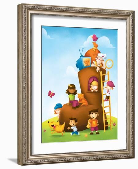 New High Rise - Humpty Dumpty-Marcus Cutler-Framed Giclee Print