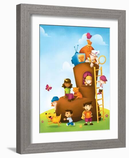 New High Rise - Humpty Dumpty-Marcus Cutler-Framed Giclee Print