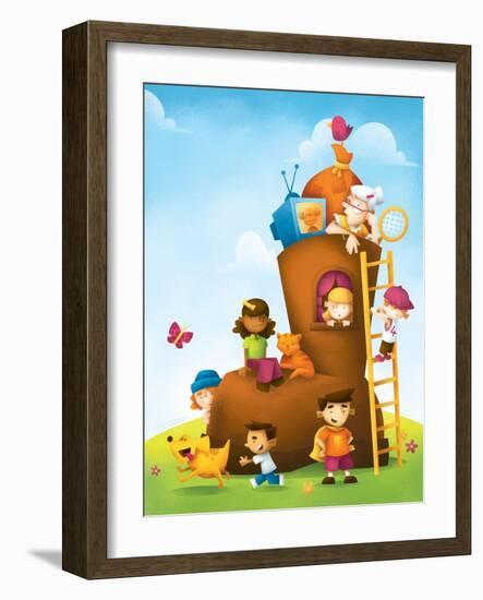 New High Rise - Humpty Dumpty-Marcus Cutler-Framed Giclee Print