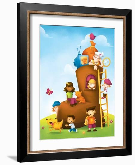 New High Rise - Humpty Dumpty-Marcus Cutler-Framed Giclee Print