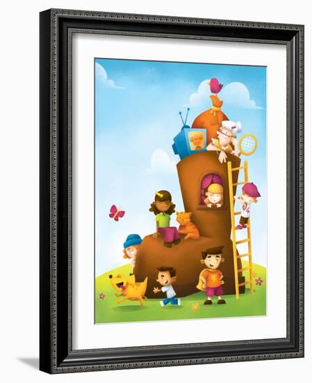 New High Rise - Humpty Dumpty-Marcus Cutler-Framed Giclee Print