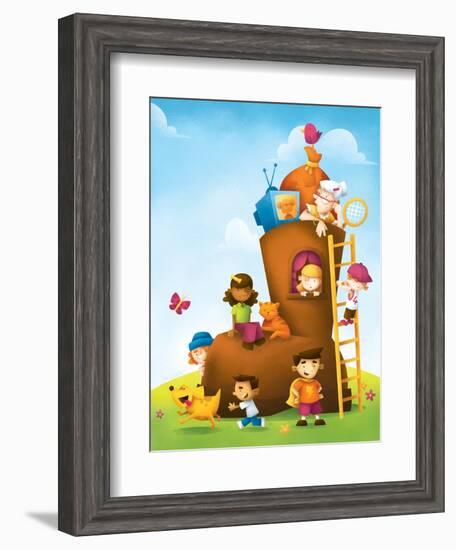 New High Rise - Humpty Dumpty-Marcus Cutler-Framed Giclee Print