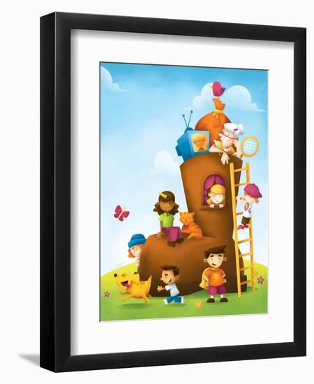 New High Rise - Humpty Dumpty-Marcus Cutler-Framed Giclee Print