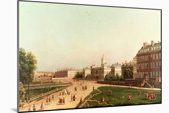 New Horse Guards from St. James's Park-Canaletto-Mounted Giclee Print