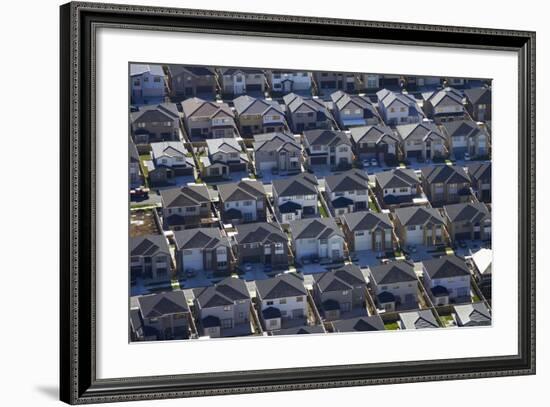 New Housing Development, Flat Bush, Auckland, North Island, New Zealand-David Wall-Framed Photographic Print