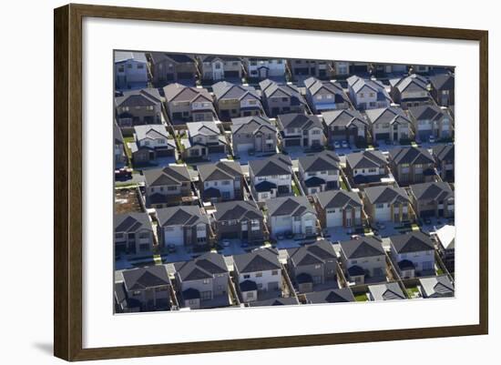 New Housing Development, Flat Bush, Auckland, North Island, New Zealand-David Wall-Framed Photographic Print