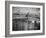 New Housing Project with the Manhattan Bridge in the Bckgrd. on the East Side of the City-Margaret Bourke-White-Framed Photographic Print