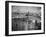 New Housing Project with the Manhattan Bridge in the Bckgrd. on the East Side of the City-Margaret Bourke-White-Framed Photographic Print