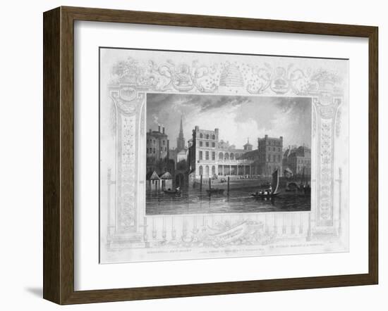 New Hungerford Market, London, Mid 19th Century-Payne-Framed Giclee Print